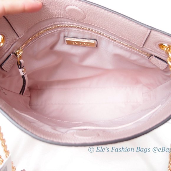 NWT Tory Burch Everly Swingpack Pink Leather Convertible Shoulder Bag Crossbody - Picture 12 of 16